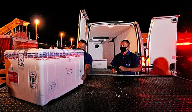 Confira a distribuição das doses de vacina contra a Covid-19 por município