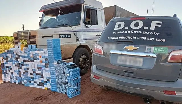 Pai e filho são flagrados na fronteira com contrabando de mais de R$ 1 milhão