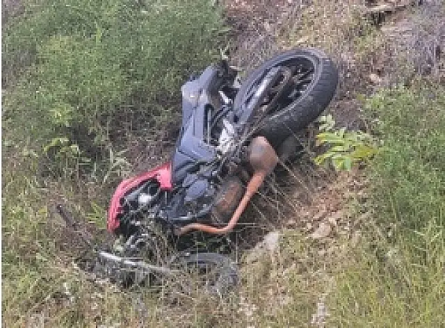 Motociclista fica ferido após acidente próximo ao Rio Miranda