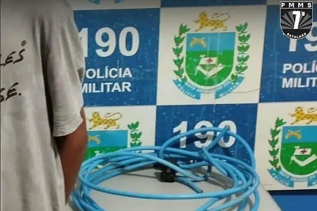Adolescente é apreendido após furto de fios elétricos em Aquidauana