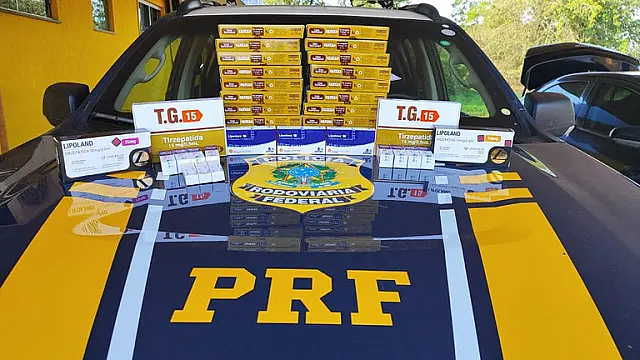 PRF apreende medicamentos ilegais na BR-262 durante fiscalização em MS
