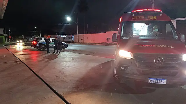 Homem de 25 anos fica ferido após queda de motocicleta em Corumbá