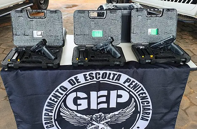 Policiais penais recebem novos armamentos em MS