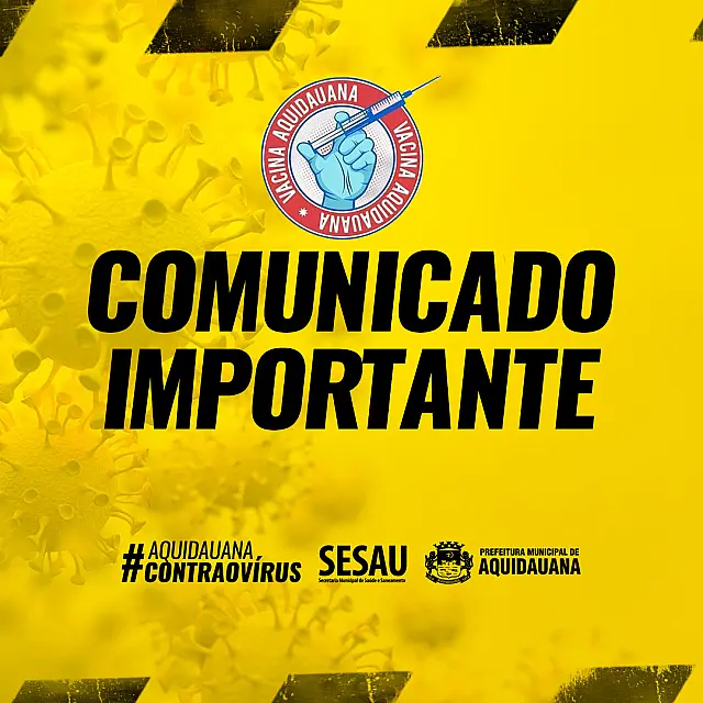 Sesau anuncia mudança nos pontos de vacinação em Aquidauana