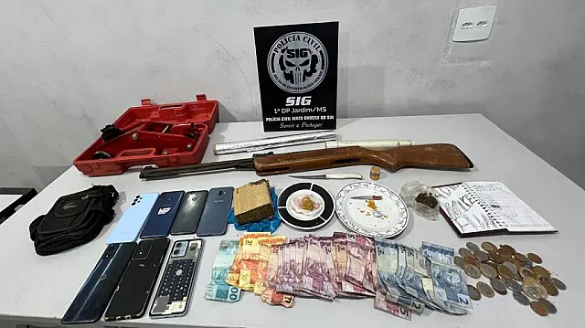 Quatro presos em operação contra tráfico em Jardim