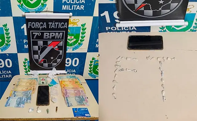 Traficante é preso em Aquidauana com 'paradinhas' e R$ 2,3 mil em dinheiro