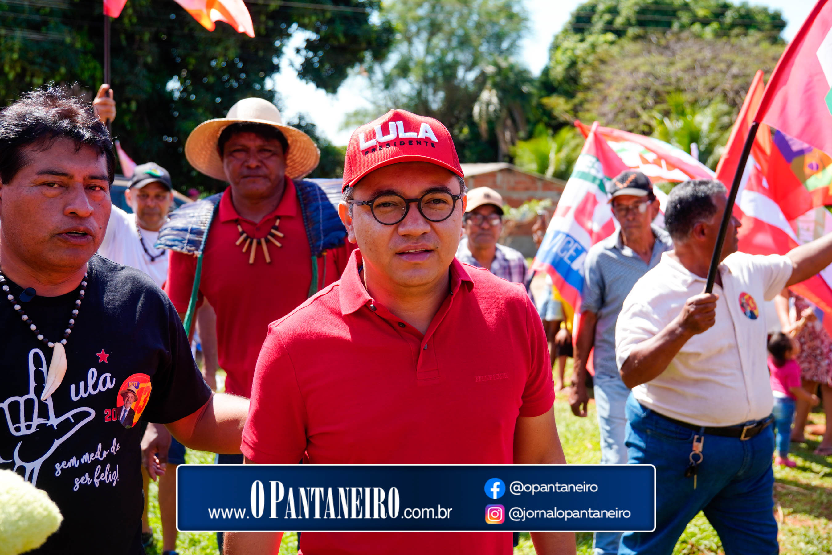Carreata do Lula em Nioaque - Brejão e cidade O Pantaneiro