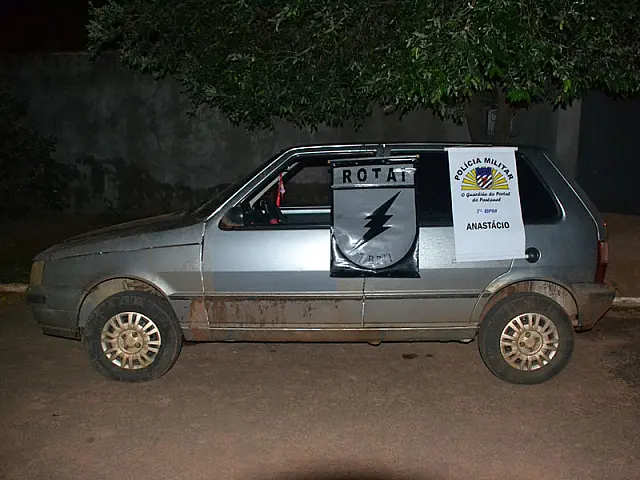 Polícia Militar fecha o cerco e apreende trio que furtou veículos em Anastácio