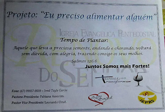 Projeto 'Eu Preciso Alimentar Alguém' atende famílias em estado de vulnerabilidade