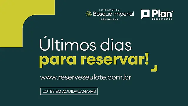 Aproveite os últimos dias para reservar seu lote no Bosque Imperial