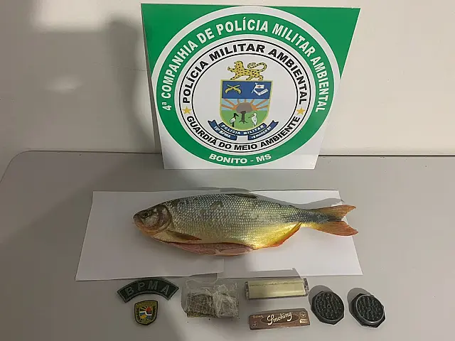 PMA prende infrator por pesca ilegal e por porte de maconha