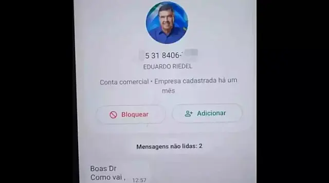 Depois da clonagem, "piratas cibernéticos" usam governador Riedel para pedir dinheiro