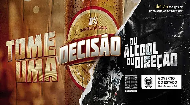 Nova campanha do Detran-MS propõe que motoristas tomem "decisão"