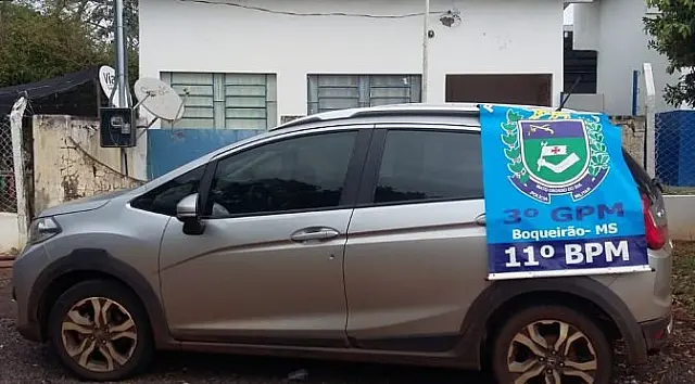 Policiais militares de Jardim recuperam carro que foi furtado em Goiânia