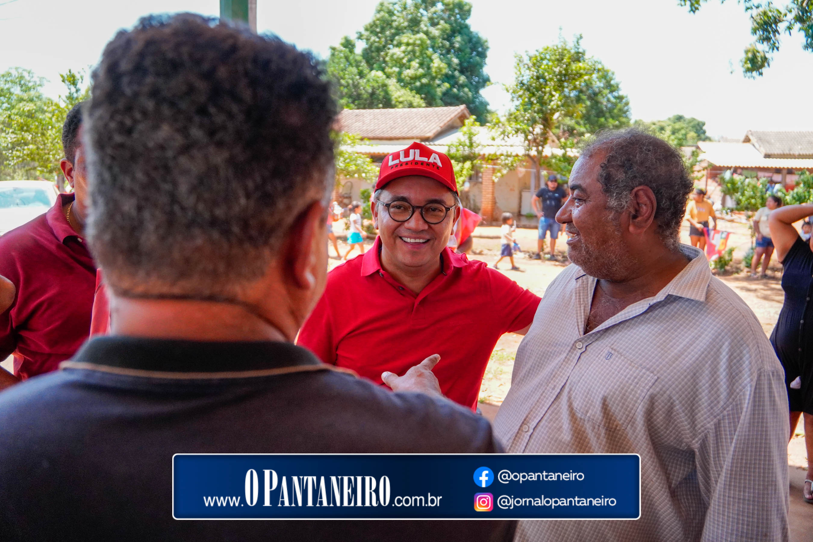 Carreata do Lula em Nioaque - Brejão e cidade O Pantaneiro