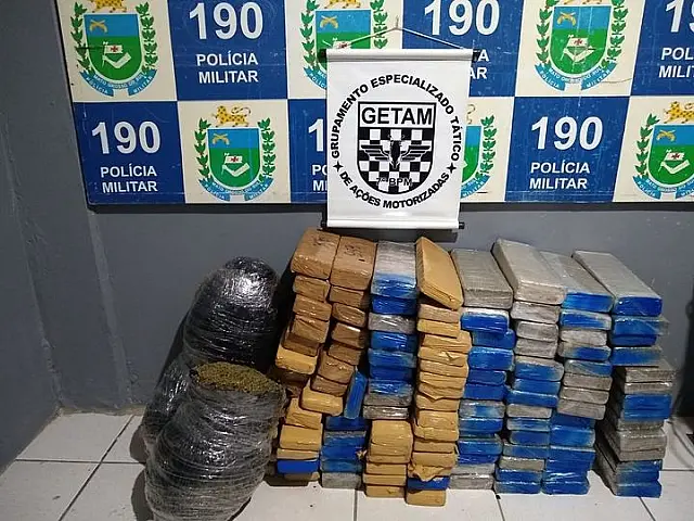 Em Aquidauana, mais de 120 kg de drogas são apreendidas pela Polícia Militar