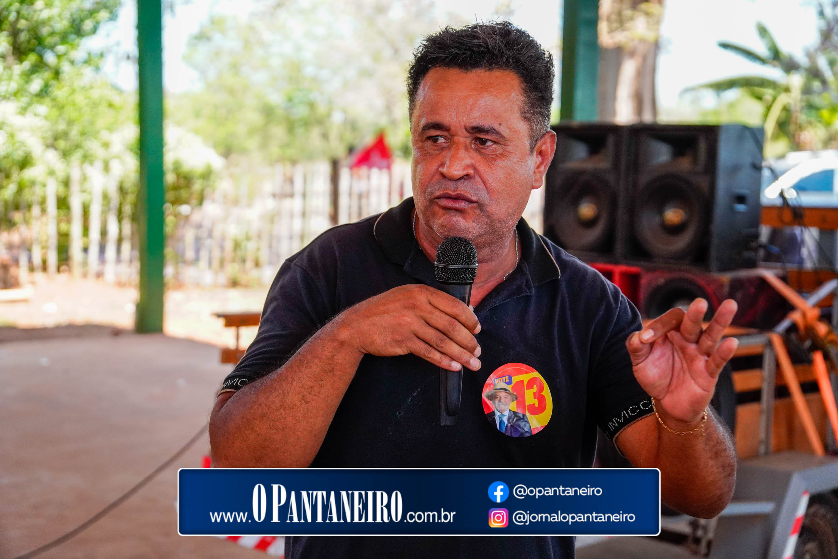 Carreata do Lula em Nioaque - Brejão e cidade O Pantaneiro