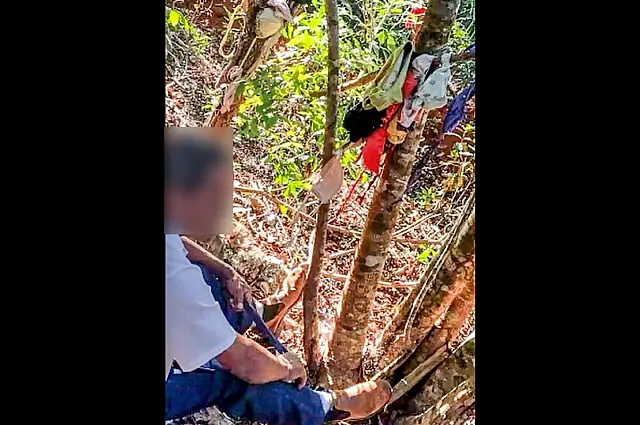 Homem é flagrado se masturbando após roubar calcinha de vizinhas