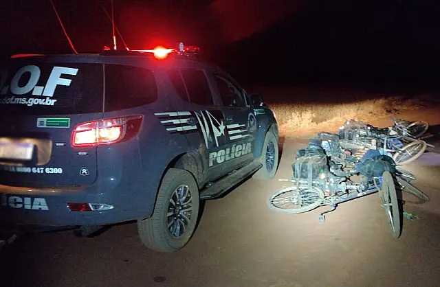 DOF apreende entorpecentes e bicicletas durante operação policial