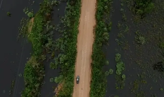 Chuvas mudam cenário da Estrada Parque com alagamento no Passo do Lontra