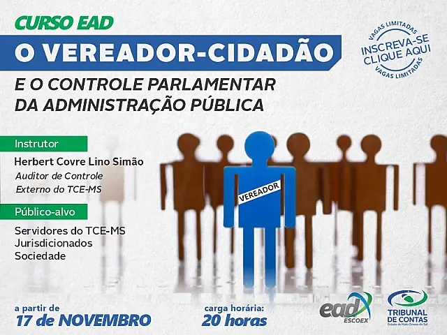 Controle Parlamentar é tema de novo curso do TCE-MS
