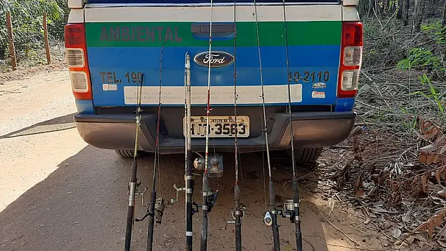 Polícia autua dois por pesca ilegal e apreende petrechos ilegais no Rio Jatobá