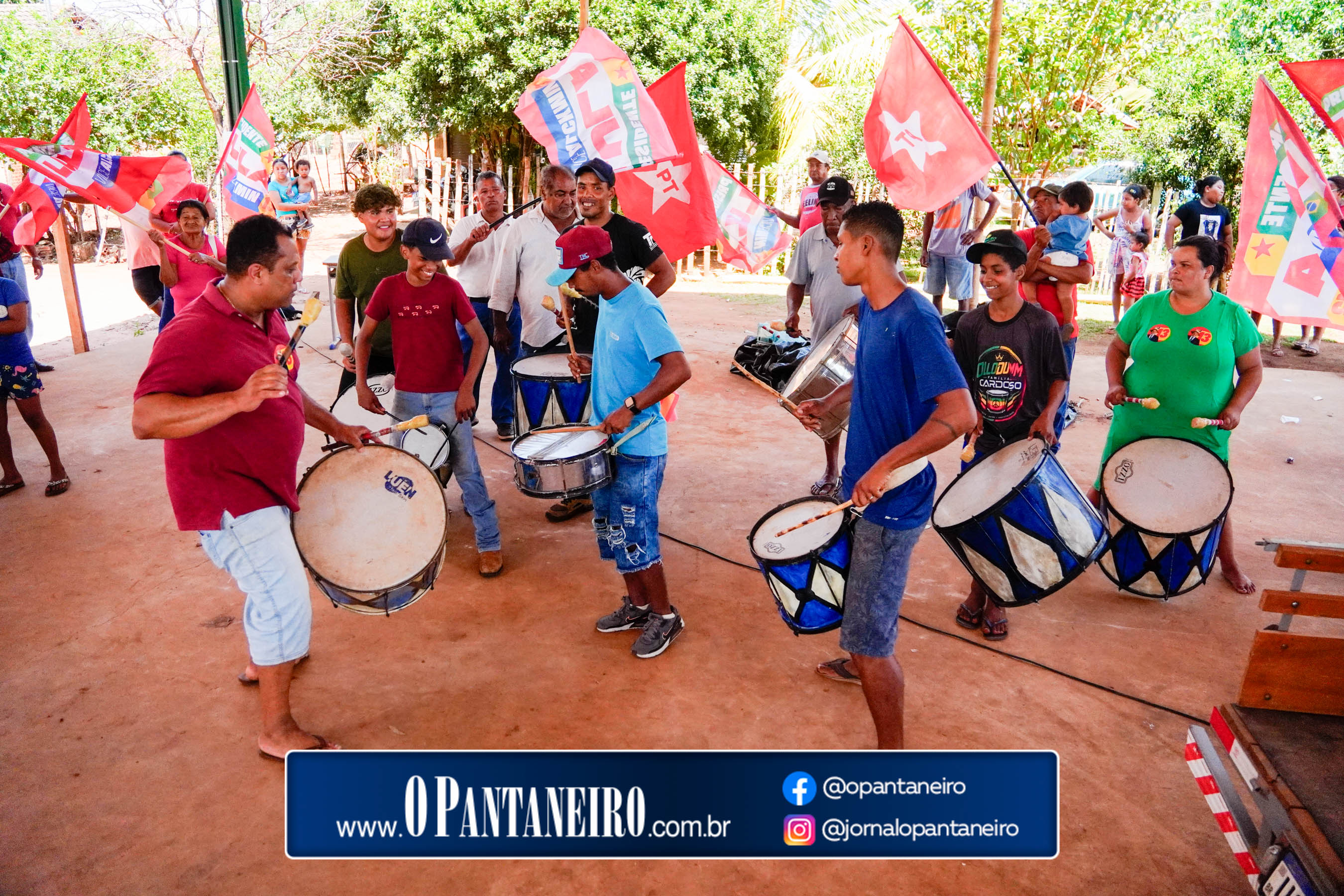 Carreata do Lula em Nioaque - Brejão e cidade O Pantaneiro