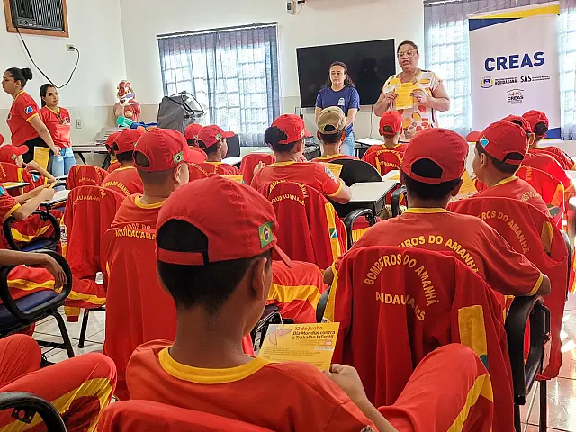 Trabalho Infantil é tema de palestra com os Bombeiros do Amanhã