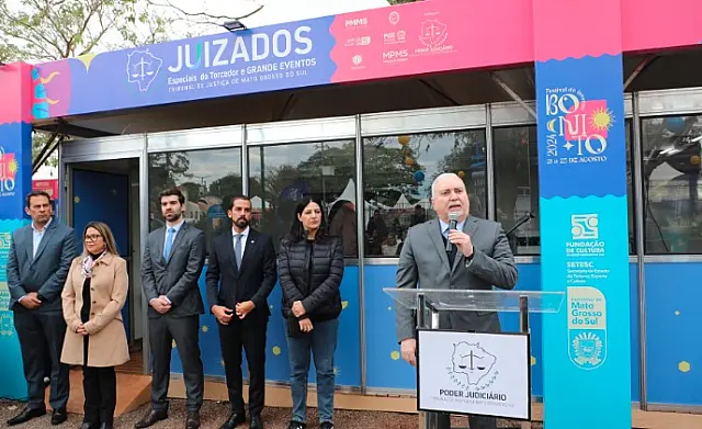 Presidente do TJ participa de ação do Juizado Especial dos Grandes Eventos em Bonito
