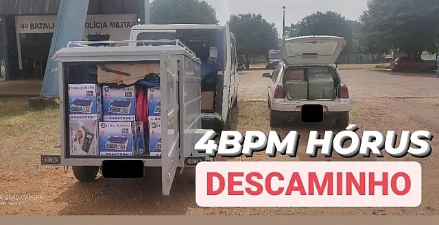 PM apreende veículos que transportavam quase R$ 400 mil em mercadorias contrabandeadas em MS