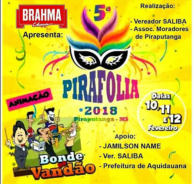 Piraputanga realiza o 5º Pirafolia neste Carnaval