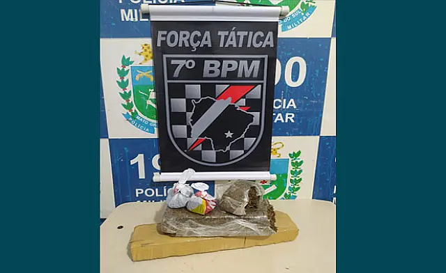 Traficante é preso com quase 1,5 kg de maconha no Nova Aquidauana