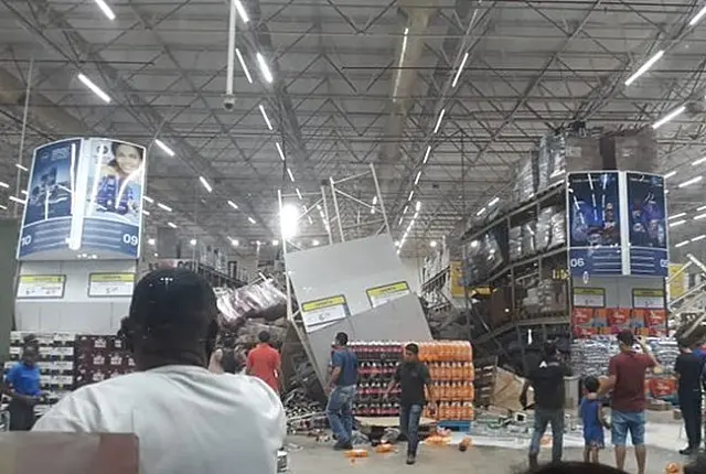 Prateleiras de supermercado desabam e matam 1 pessoa no Maranhão