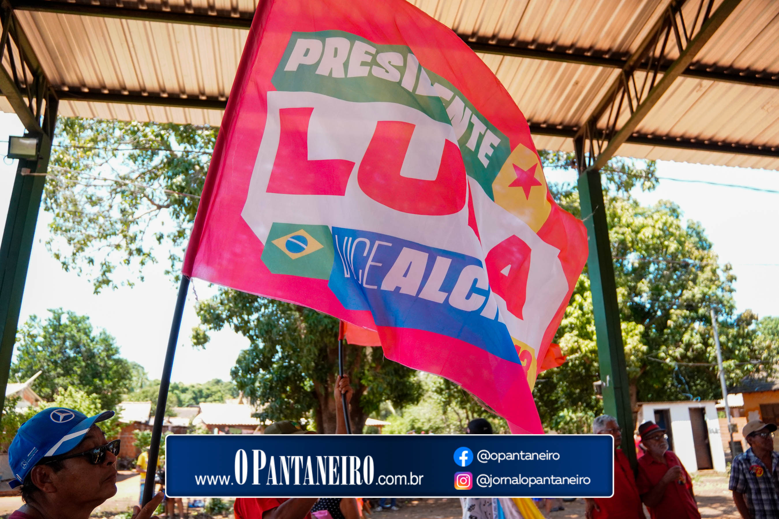 Carreata do Lula em Nioaque - Brejão e cidade O Pantaneiro