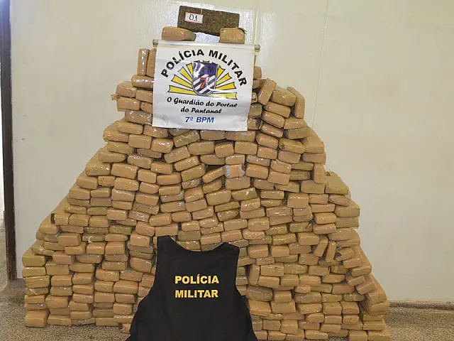 Getam do 7º BPM prende homem com quase 300 quilos de maconha em Aquidauana