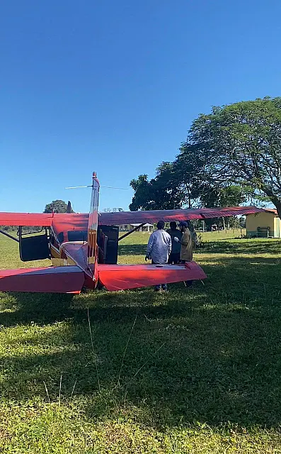 Bombeiros resgata com avião morador picado por cobra e amputado no Pantanal