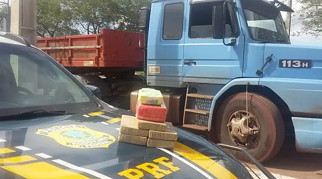 Motorista fica nervoso ao ser abordado e PRF de Miranda apreende 6,8kg de cocaína
