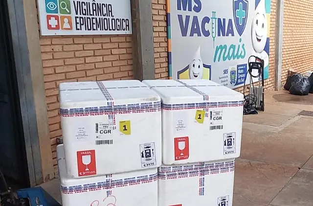 MS recebe mais de 3,7 mil doses da vacina contra a dengue