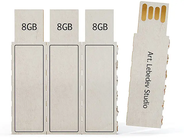 Conceito mostra pendrive descartável