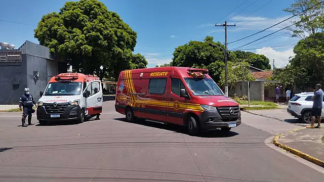 Bombeiros atendem vítima de acidente em Corumbá