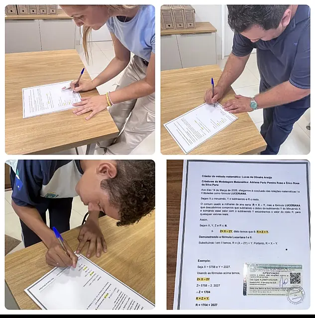 Estudante anastaciano desenvolve método de cálculo e inspira criação da fórmula matemática