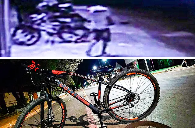 Ladrão furta bicicleta de estacionamento de supermercado em Aquidauana