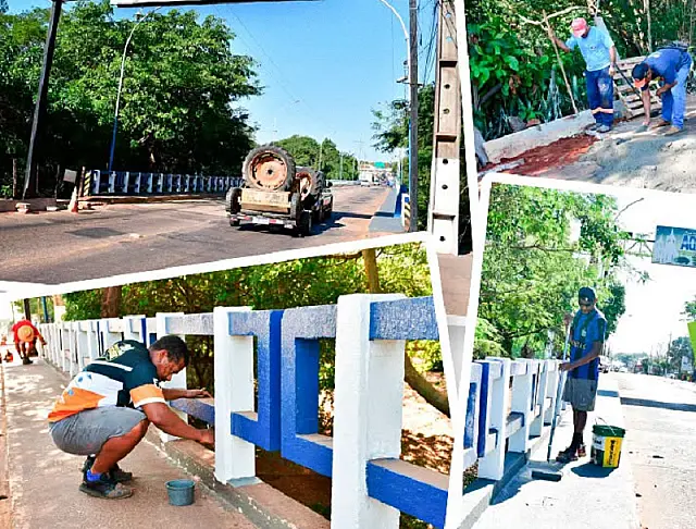 Prefeitura revitaliza entrada da Ponte Nova em Aquidauana