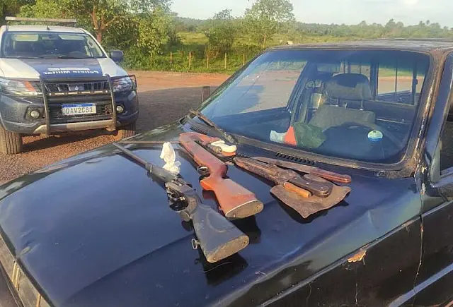 Caçadores são presos com armas e munições ilegais em MS