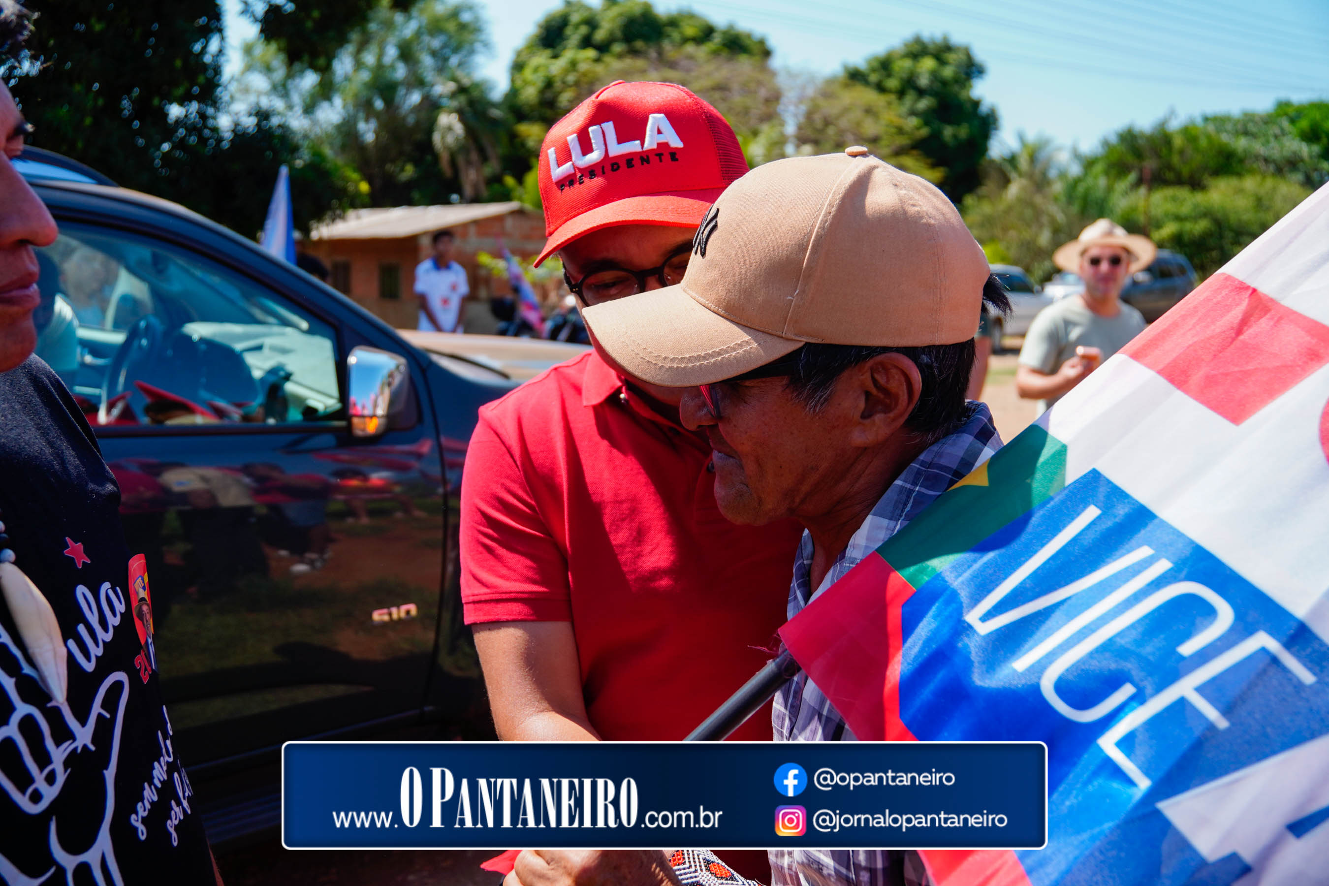 Carreata do Lula em Nioaque - Brejão e cidade O Pantaneiro