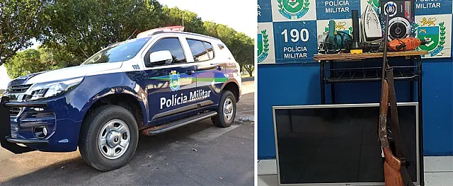 No flagra, polícia pega ladrão furtando chácara em Aquidauana