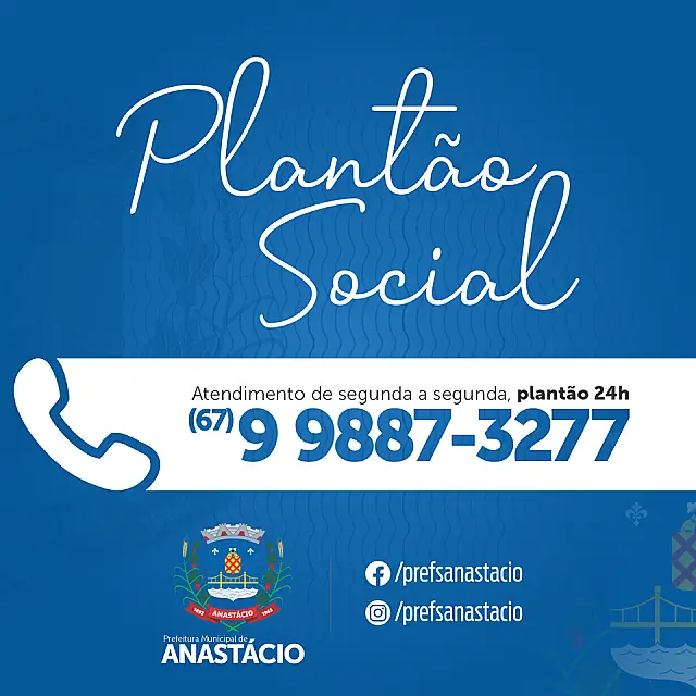 Plantão Social de Anastácio segue neste sábado