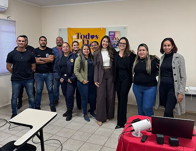 Defensoria palestra para guardas municipais da Patrulha Maria da Penha em Corumbá