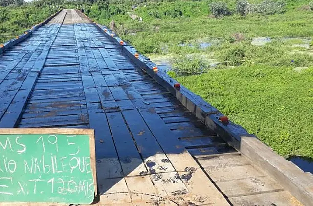 Com reforma concluída, ponte sobre o rio Nabileque, próximo a Corumbá, libera passagem de veículos