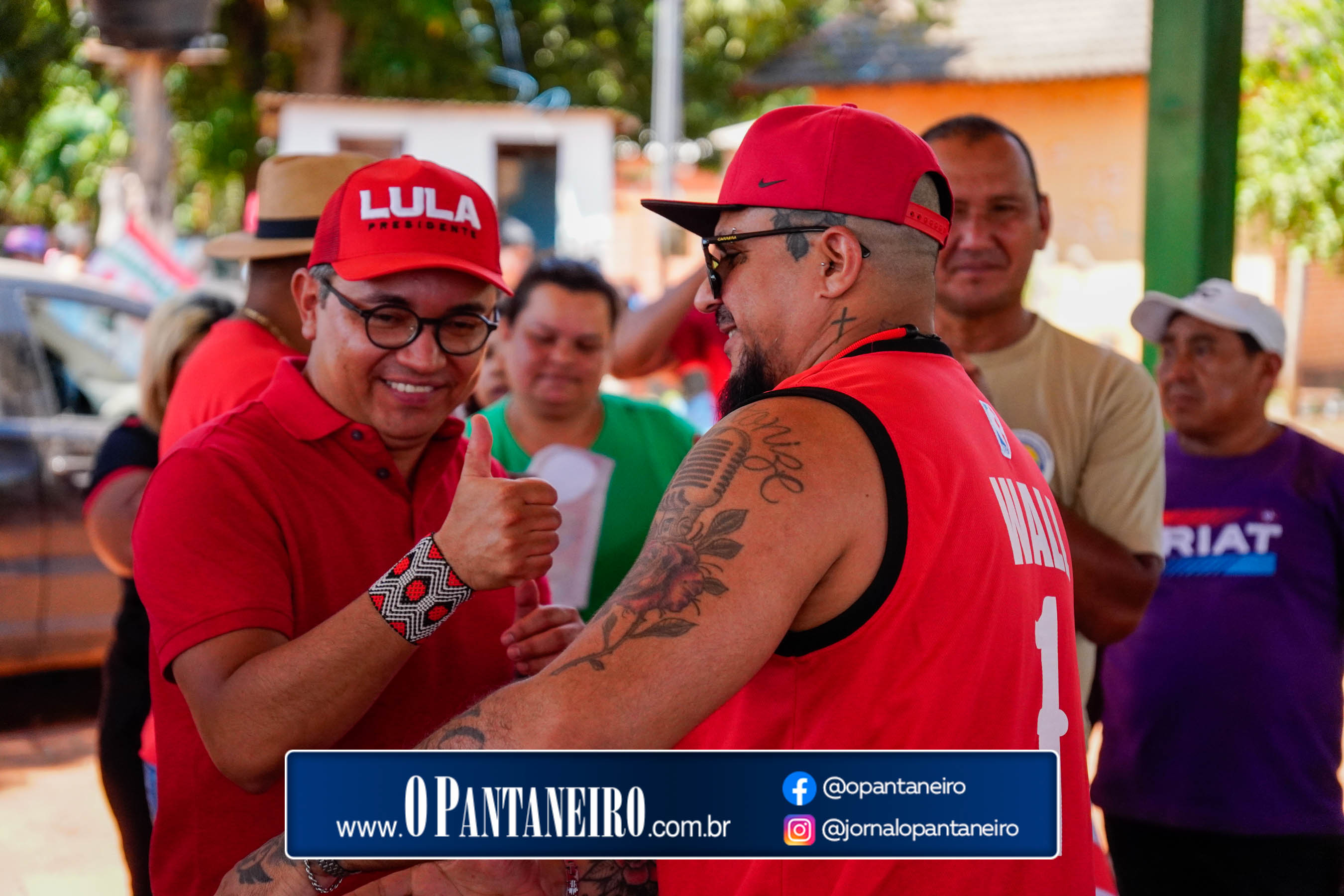 Carreata do Lula em Nioaque - Brejão e cidade O Pantaneiro